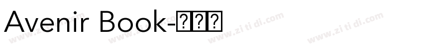 Avenir Book字体转换